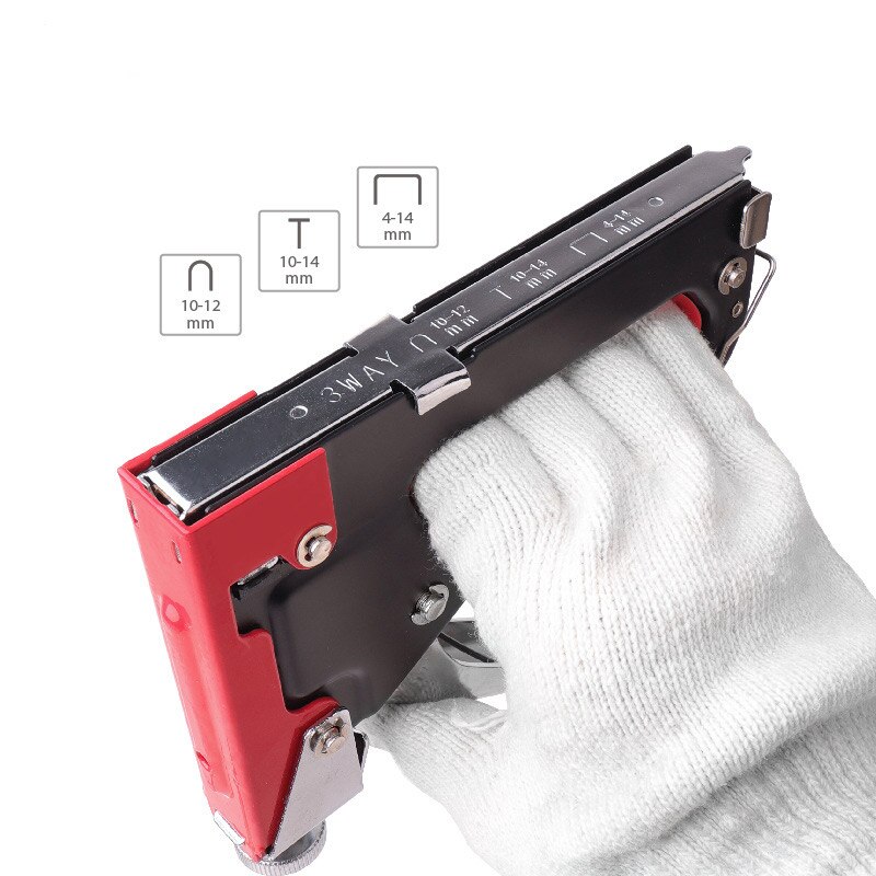 3 wege Manuelle Heavy Duty Hefter Tacker Nagler Tacker Mit Heftklammern Nägel Set Für Polster Holz Framing Tür Möbel