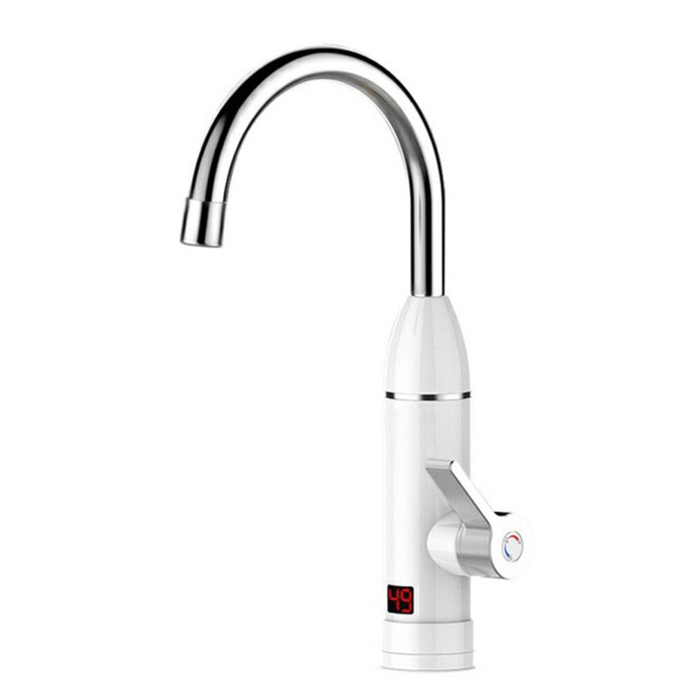 Small LCD Display Instant Water Tap Digital Electric Faucet 3000W Tankless Instant Water Heater Kitchen Faucet: Default Title