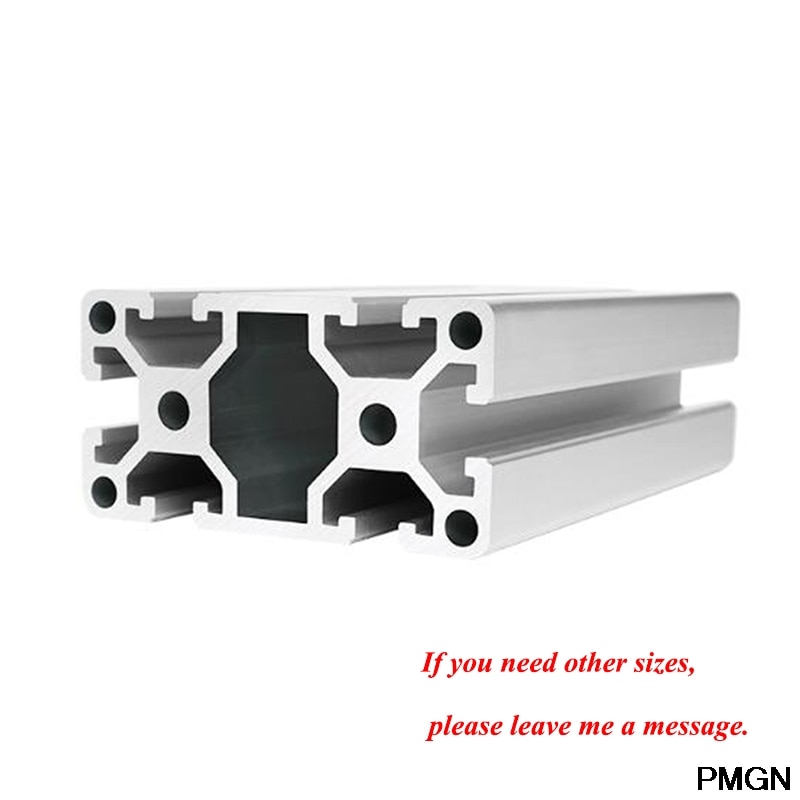 1PC 4080W Aluminum Profile Wall thickness 3mm 4080 Extrusion European Standard Anodized Linear Rail 100mm - 450mm