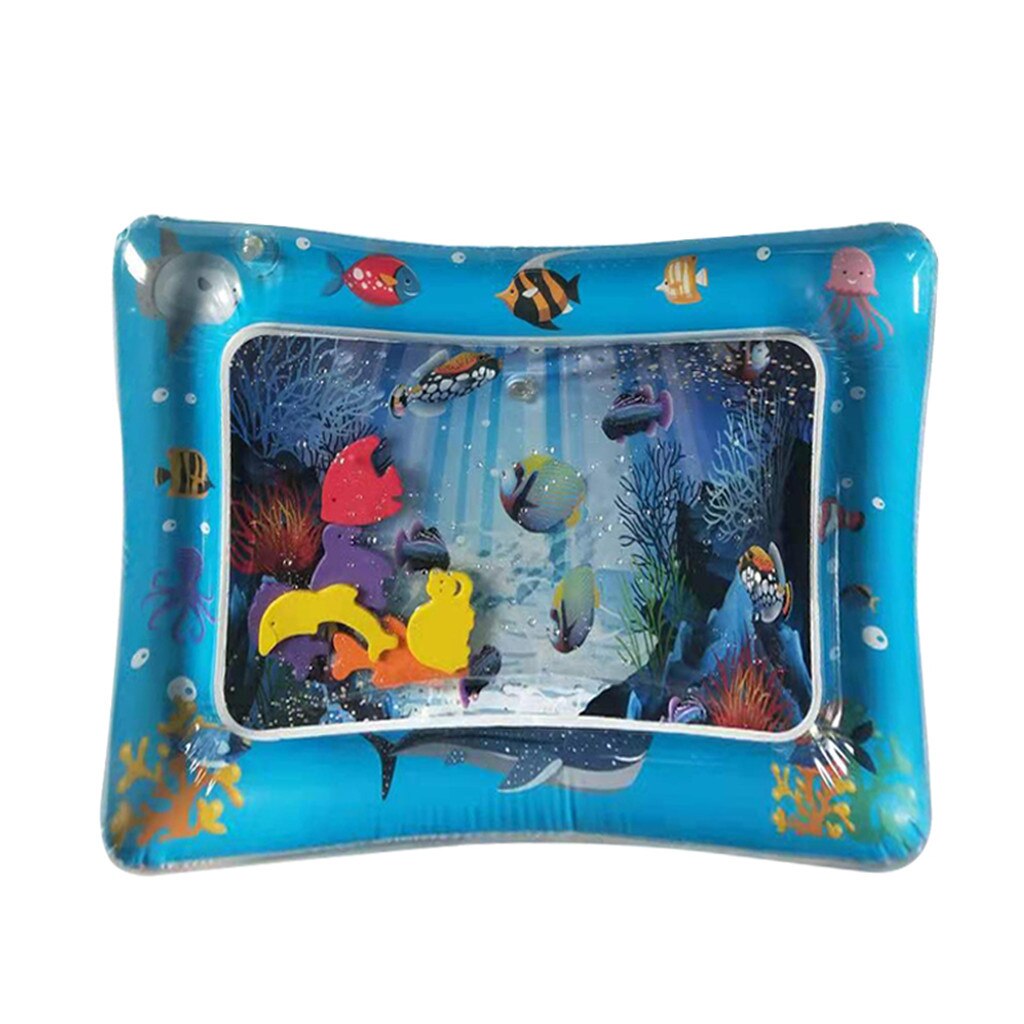 Hot! 9 projetos do bebê crianças esteira do jogo de água inflável infantil barriga tempo playmat criança para o bebê diversão atividade centro de jogo navio da gota: F