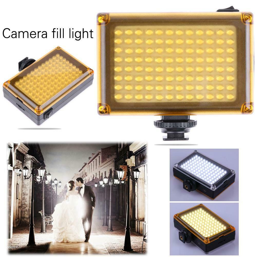 Camera Licht 96LED Video Lichten Foto Camera Shoe Dimbare Led Lamp Met Filter Platen Voor Camcorder Dv
