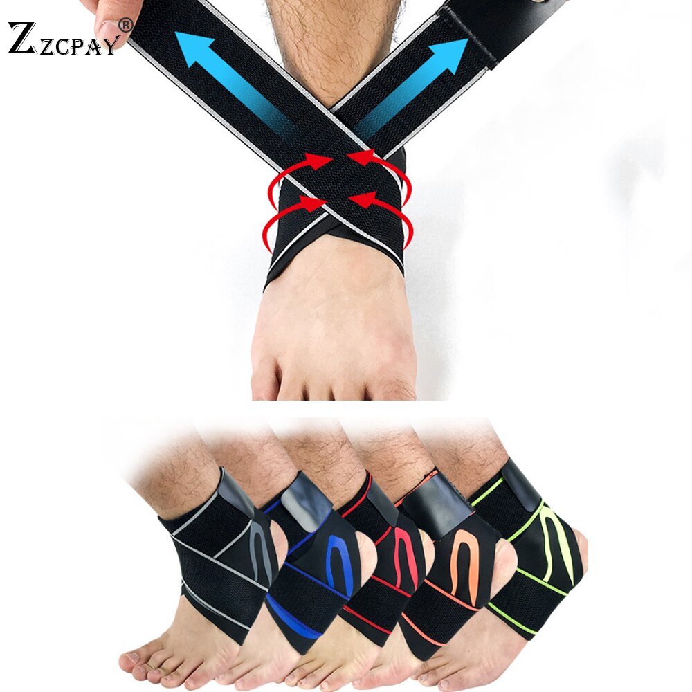 A pair Ankle Support Adult Heel Pain Relief Adjustable Strap Ankle Light Weight Breathable Plantar Fasciitis Ankle Support