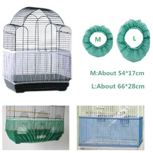 Nylon Mesh Receptor Zaad Guard Vogel Papegaai Cover Soft Eenvoudige Reiniging Nylon Luchtige Stof Mesh Vogelkooi Cover Catcher Vogel items