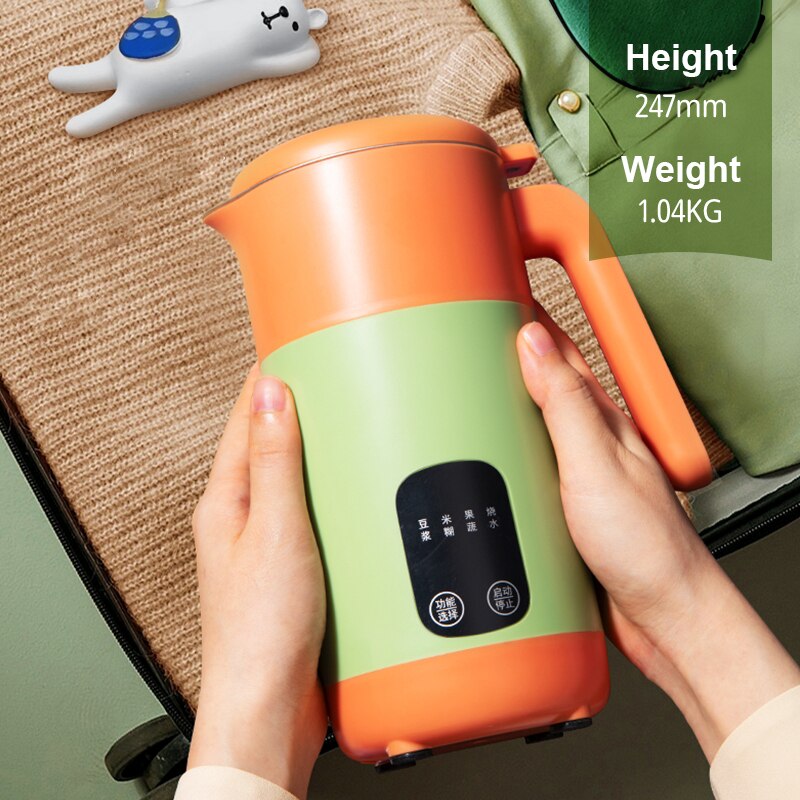 220V Protable Soybean Milk Machine Cytoderm Breaking Maker Multi-function Cooking Machine Filter-free Automatic heating Soy milk