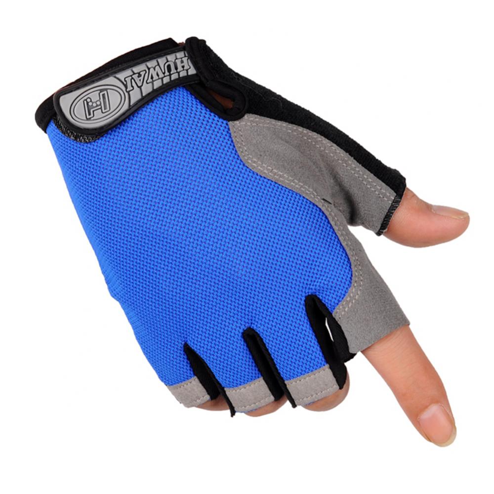 Verão masculino/feminino luvas de fitness ginásio levantamento de peso ciclismo yoga musculação treinamento fino respirável antiderrapante metade dedo luvas: M / YELLOW