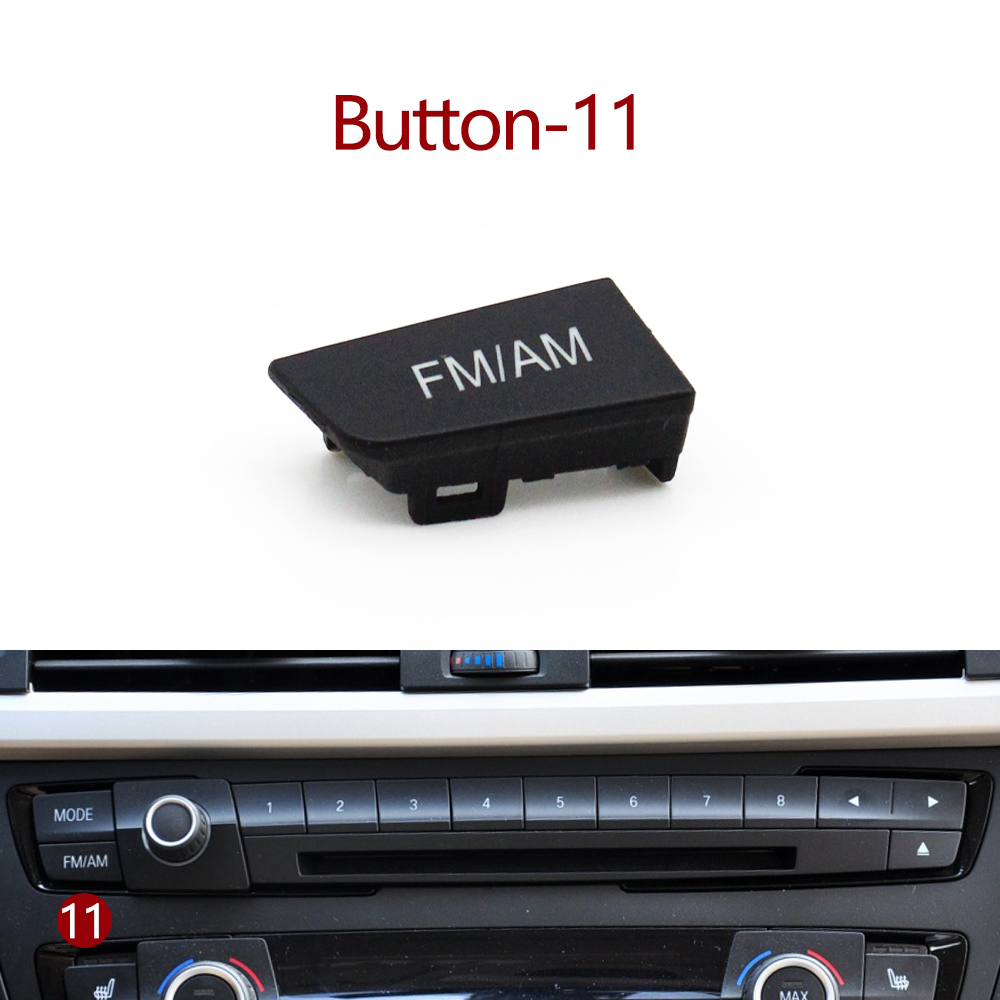 Panel frontal de coche, reproductor de CD de Radio, botón de dígitos, botones de interruptor, cubierta embellecedora para BMW M3 M4 F20 F21 F22 F30 F32 F35 F34 F36: Morado