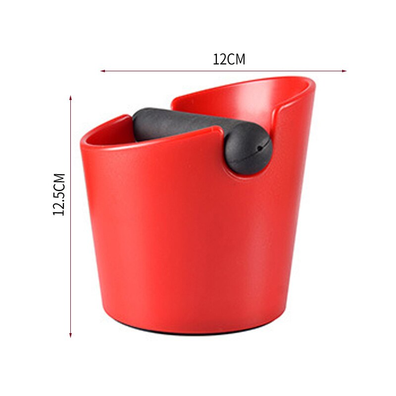 Koffiedik Box Grond Vaten Italiaanse Koffie Klop Gronden Doos Ondersteunende Apparatuur Mini Koffiedik Container Grond Sto: exposure red