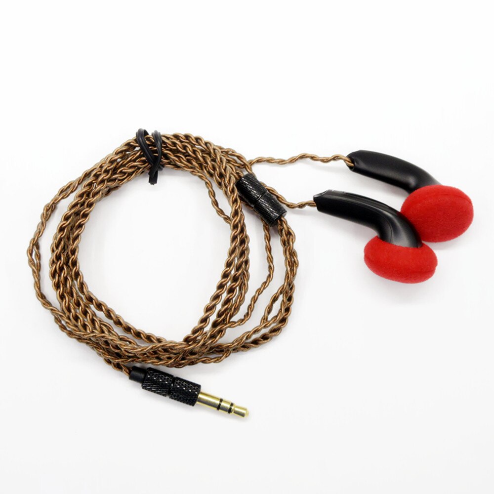Newest FENGRU DIY EMX500 In-ear Earphones Flat Head Plug DIY Earphone HiFi Bass Earbuds DJ Earbuds Heavy Bass Sound
