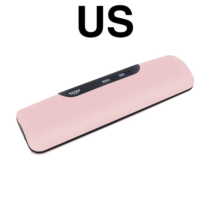 Food Vacuum Sealer Verpakking Rolls Vacuüm Zakken Voor Keuken Opslag Vacuüm Verpakking Machine Naadlasmachines Huishoudelijke Hotsale: Pink US Plug