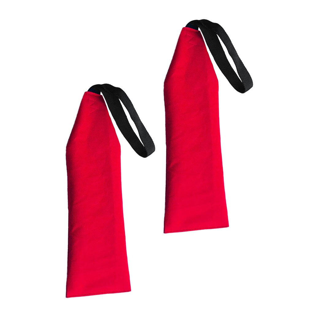 2Pcs Safety Travel Flag, Safety Flag With Webbing For Kayak Canoes And SUP Tow Flag Long Load Flag Red
