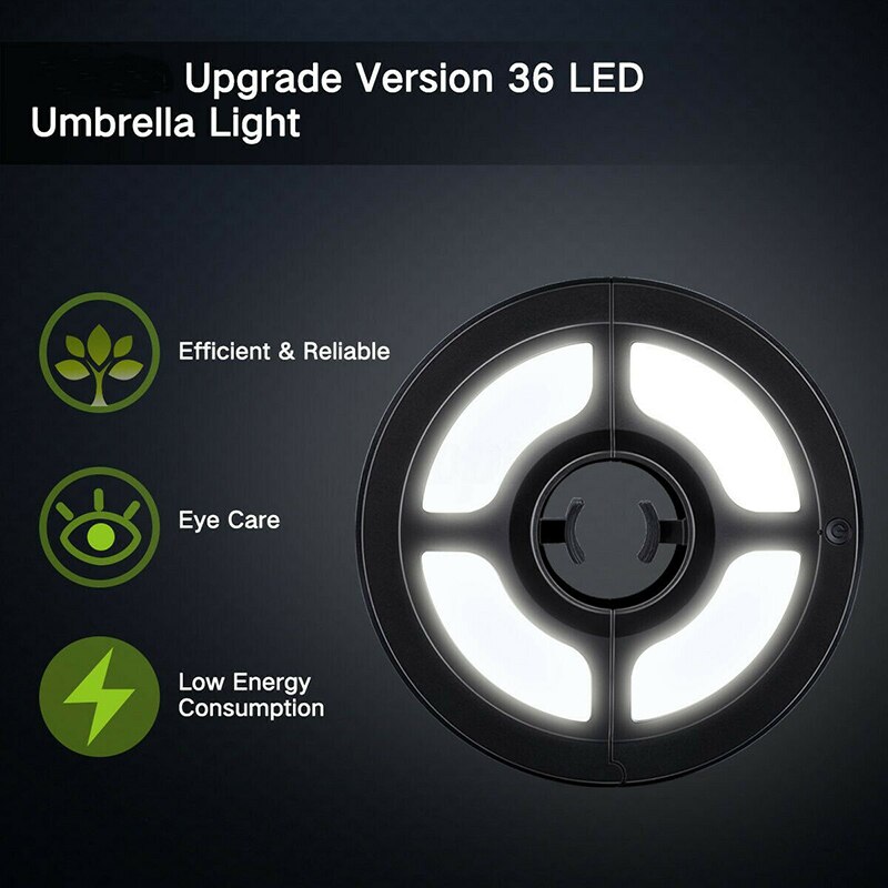Hjemmet have udendørs belysning led solparaply lys gård paraply lampe til camping telt lys understøtter usb opladning
