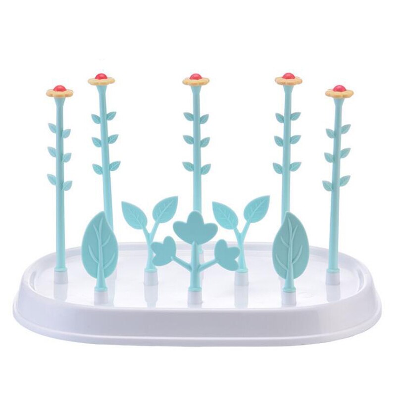 Baby Bottle Drying Rack tree shape feeding baby Bottle Holder Healthy Safe Material Drain Bottles Rack With CoverYHZ003
