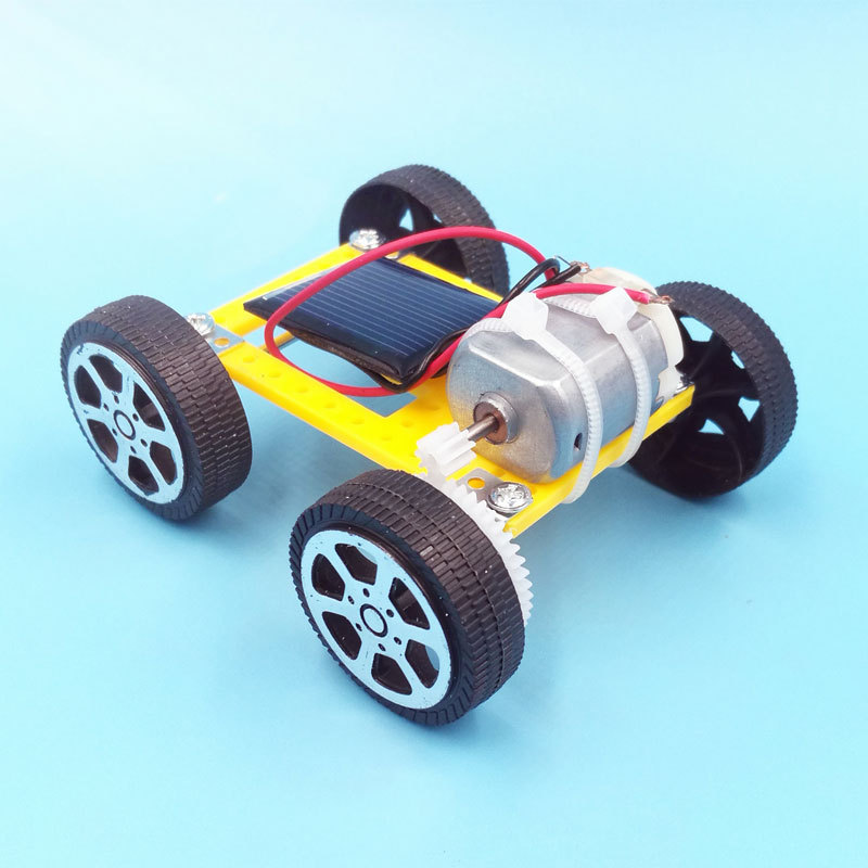 Solar speelgoed auto DIY kinderen wetenschap basisschool experimentele kit solar auto juguete educatief speelgoed