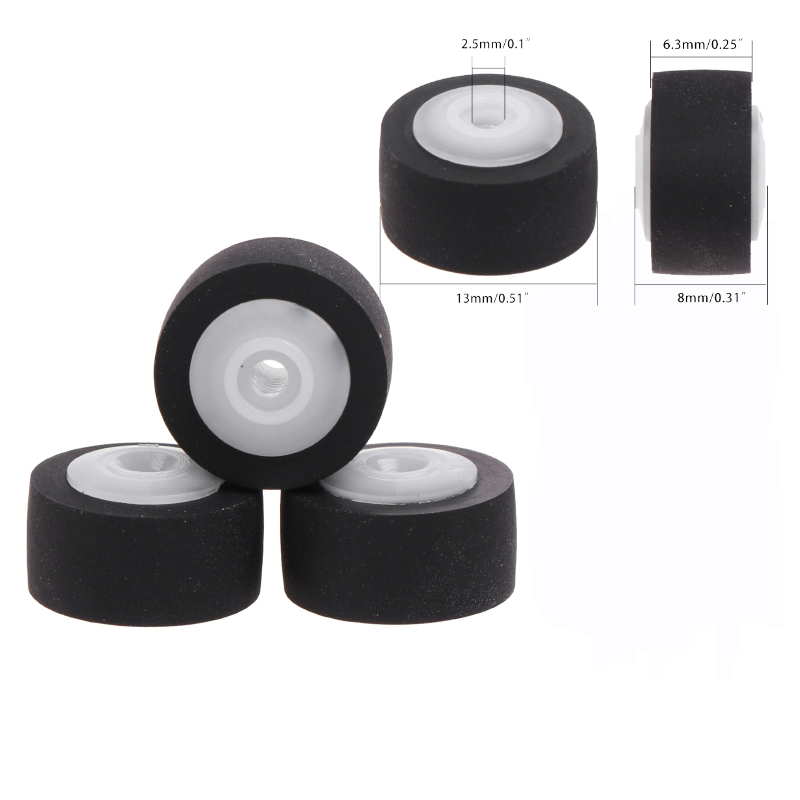 Cartucho de cinta de prensa para coche, Cassette estéreo con movimiento de goma, rueda de cubierta, grabadora de Radio y Audio, 13mm x 8x2, 5 piezas