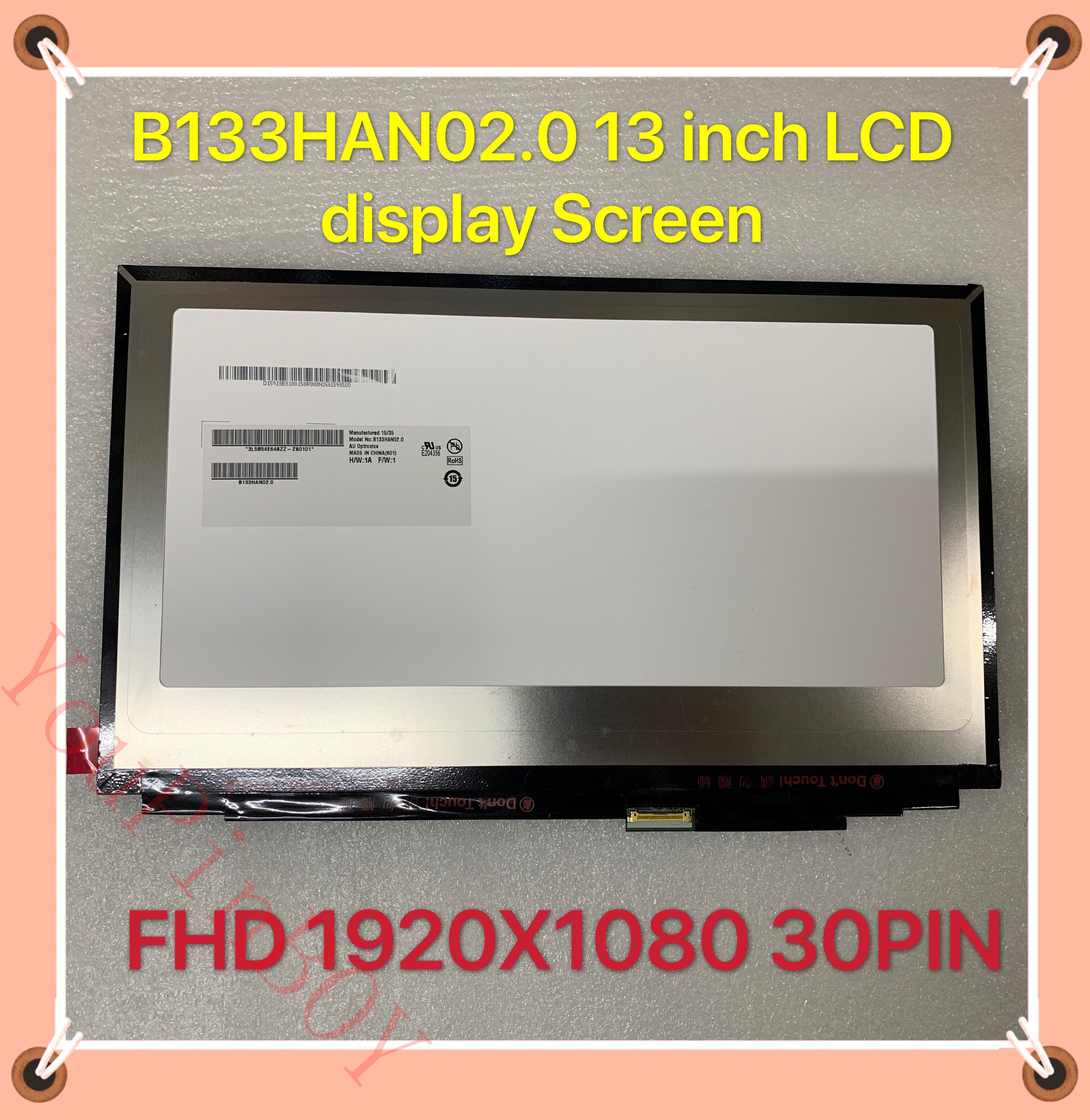 13.3 inch B133HAN02.0 LP133WF2-SPA1 LP133WF2 (SP)(A1) laptop led Lcd Displays screen EDP 30PIN 1920*1080