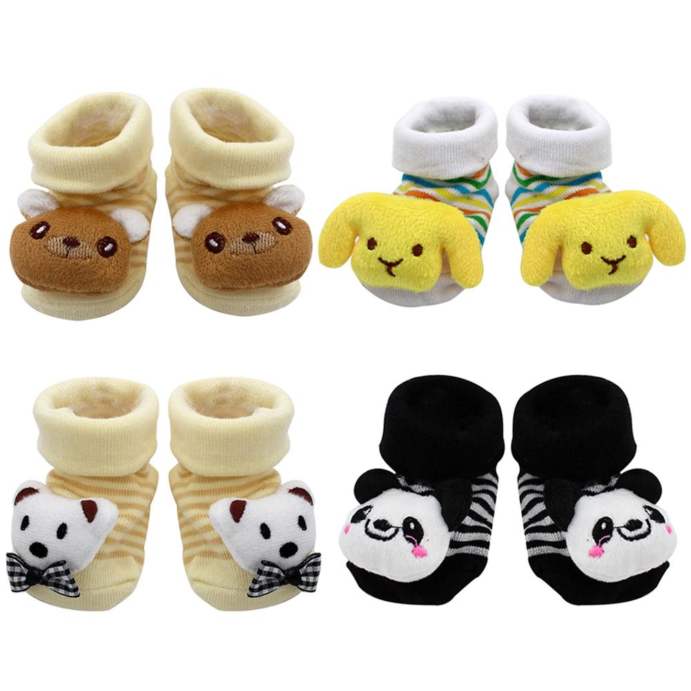 Baby socks rubber anti slip floor cartoon kids Toddlers autumn spring Animal newborn Cute 0-6-12month