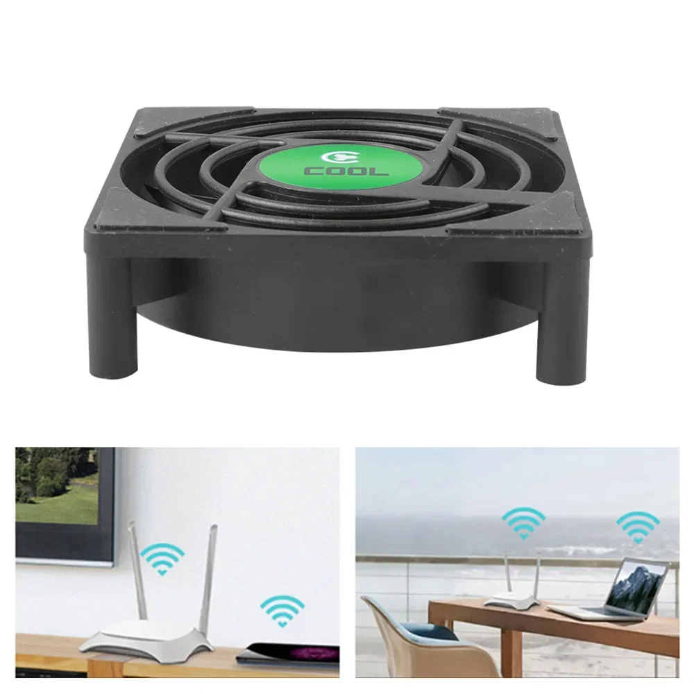 DC 5V USB Mini Lüfter 7 Flügel für TV Box Set Top Box 80x80x25mm leise TV Box Kühler mit 30cm Kabel Familie