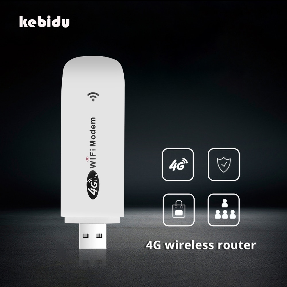 Kebidu 4G Lte Wifi Modem Sim-kaart Fdd Usb Wifi Router 150Mbps Mobile Hotspot Ontgrendeld Netwerk Adapter 3G 4G Router