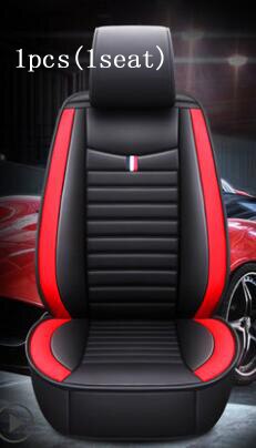 asiento de cuero Pu cojín no se mueve Universal cubierta del coche no diapositiva General saltos Hatchards a para Toyota Rav4 E6 X30: Good Red Front 1pcs