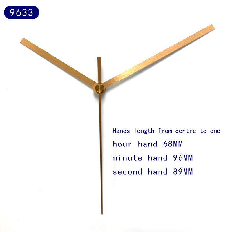SKP Shaft Clock Hands 9633#Gold (just hands) Metal Aluminum DIY Hands Quartz Clock Accessory DIY Clock kits
