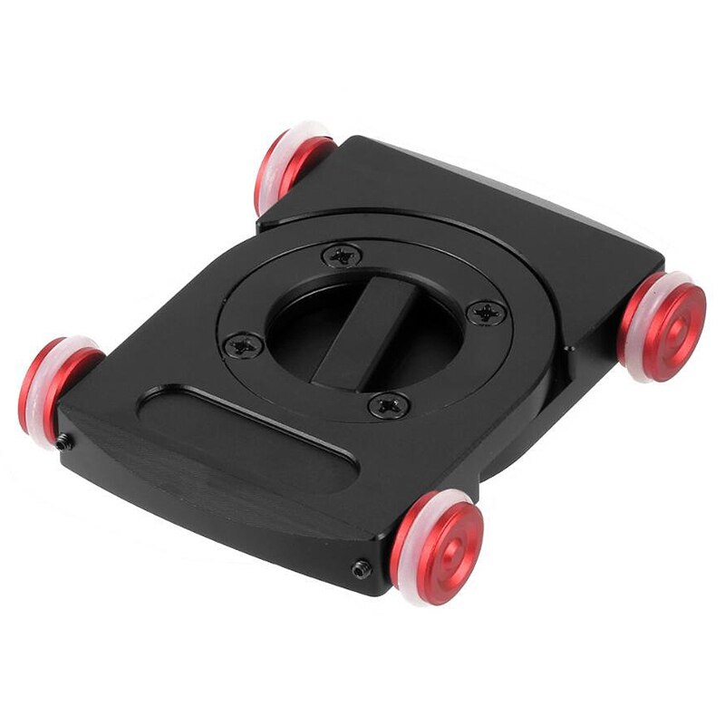 Da tavolo Mobile di Rotolamento Slider Dolly Car Skater Video Binario per Speedlite Videocamera Fotocamera DSLR Rig