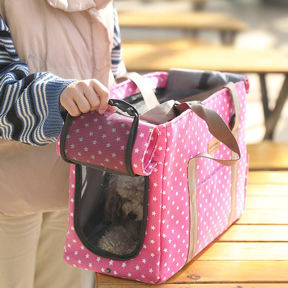Vlekbestendig Canvas Handtas Draagbare Pouch Voor Outdoor Huisdier Honden Katten