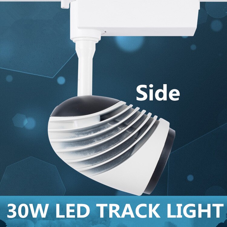 Las nuevas luces de pista led COB engineing para ropa resaltan los puntos de venta de fábrica de azulejo de pie de 30W AC90-260V