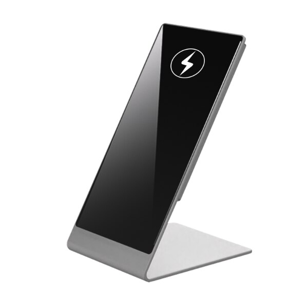 Aluminum Magnetic Wireless Charger Docking Stand 15W for IPhone 12 Pro Max Charging with Magnet Iphone Charger: Silver