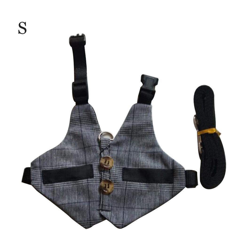 Hamster konijn hondentuig vest kleine dieren hamster accessoires huisdier puppy tuigje lijn set voor fret cavia kitten: S