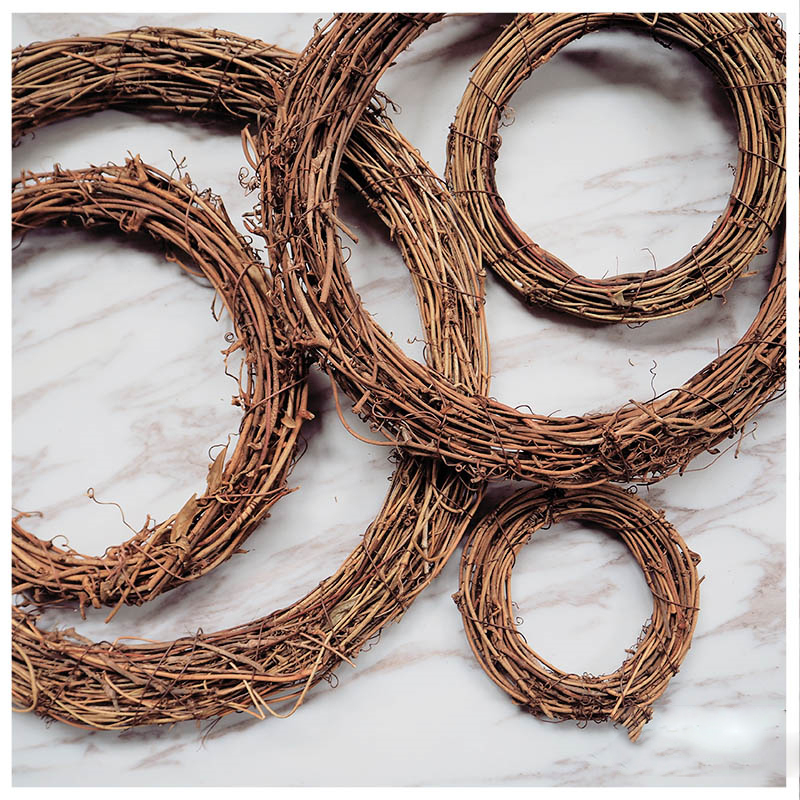 1pc Weihnachten Dekoration 10-30cm Weihnachten Party Hochzeit Kränze Dekoration Girlande Material Rattan Kranz Bauernhaus