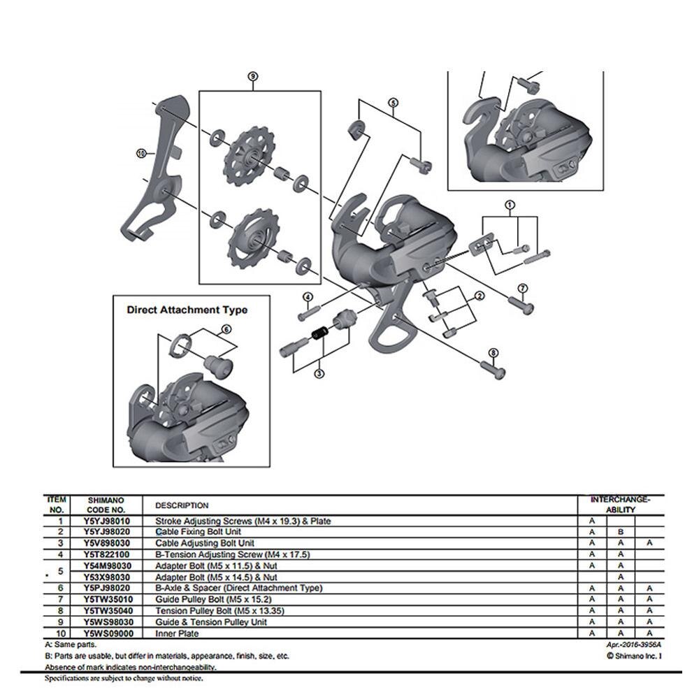 TY300 Rear Derailleur 6 7 8 Speed Rear Derailleur Mountain Bicycle Part TY300 Bike Rear Derailleur