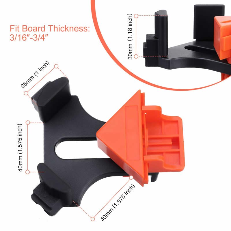 Carpenter Rechte Hoek Klem Meerdere Hoeken Houtbewerking Klem Haakse Bevestiging Clips Klem Hoek Gadgets Gereedschap