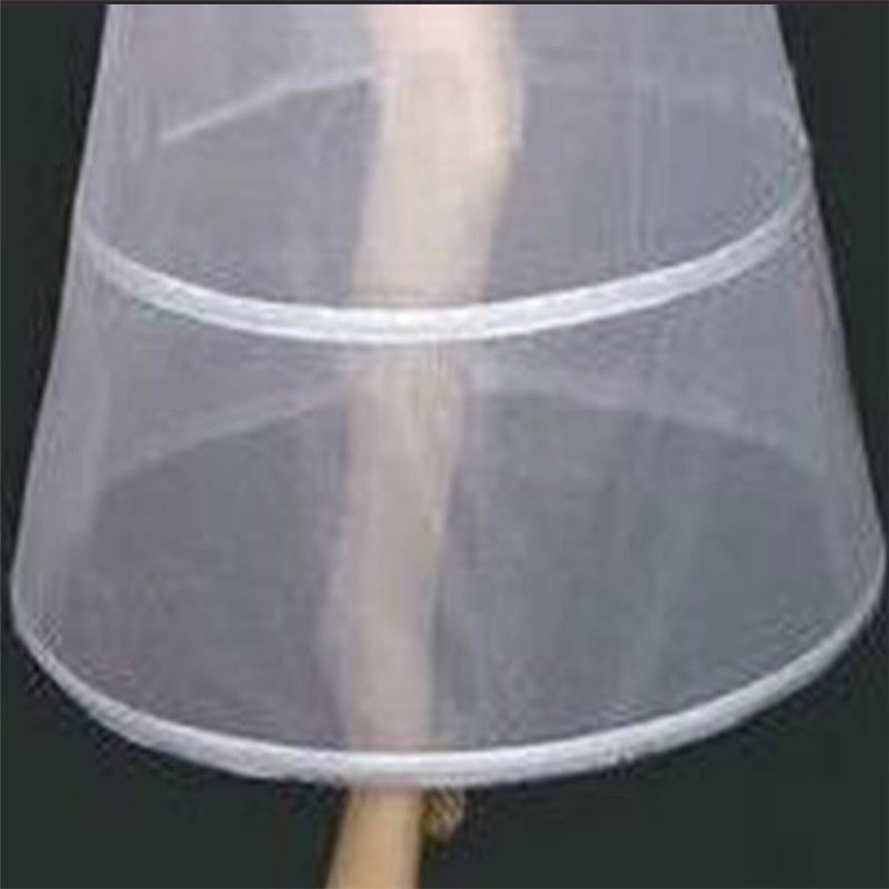 frauen Braut 2 Reifen A-Linie Knöchel-Länge Volle Petticoat eins-Schicht Elastische Taille Hochzeit Kleid Krinoline Unterrock