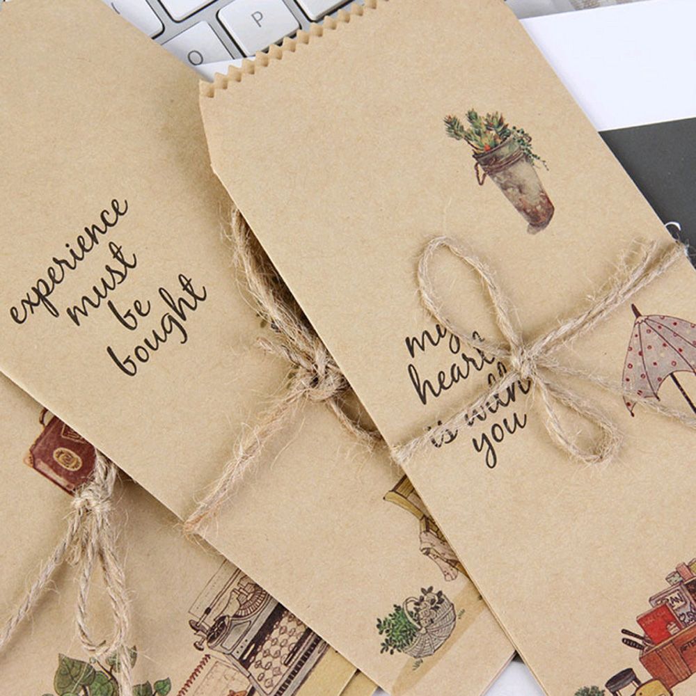 Sobres sencillos para tarjetas postales, bolsa de papel de Tarjeta De Invitación De Boda, cubierta de papel con letras, papelería bonita, suministros de oficina, 25 uds.
