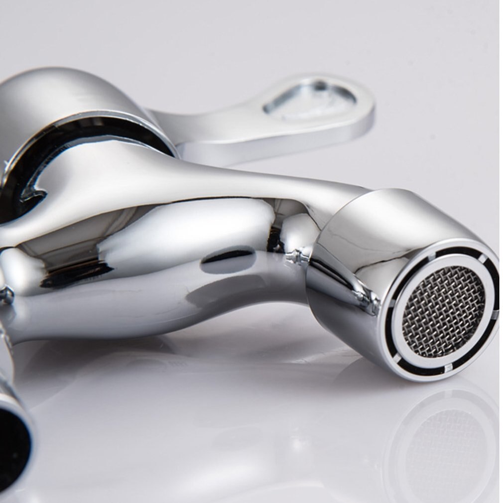 Brass Wall Mount Chrome Finished Small Tap Double Using Decorative Double Garden Faucet Washing Machine Tap 1 Piece