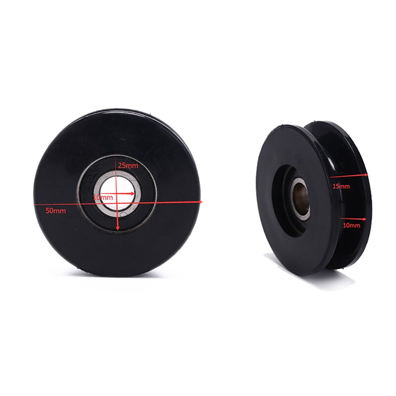 Laakeripyörä 50mm / 90mm kulutusta kestävä nailonlaakeri hihnapyörävaijerin kaapeli kuntosali yleiskuntolaitteet: 2