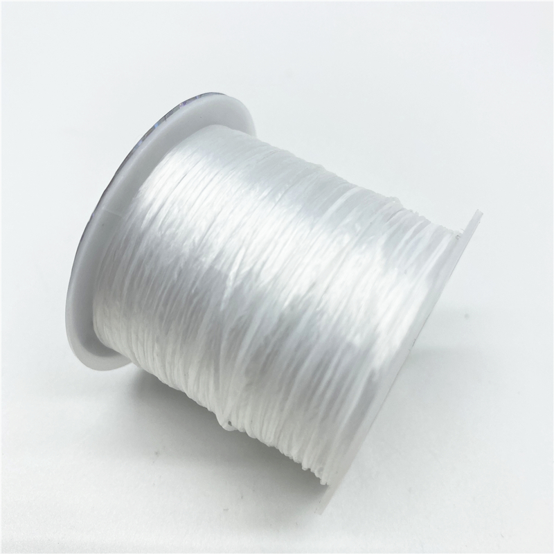 Fil élastique rond en Nylon et caoutchouc pour la fabrication de bijoux, 10yards, 0.7mm: 01