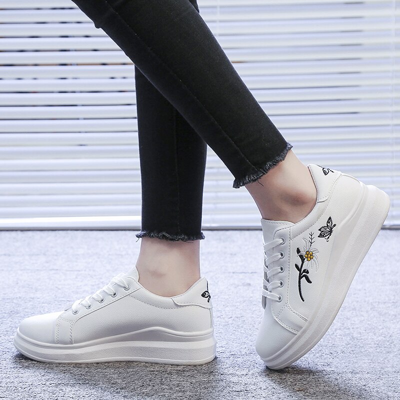 Tenis Feminino Zapatos Mujer 2019 kobiet buty do tenisa buty sportowe Tenis Blancos Walking niskie tenisówki Tenis Plataforma tanie 7