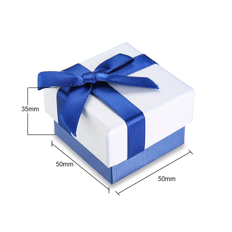 Cajas de para anillos, pulseras, collar, pendientes, tobilleras, gemelos de joyería sin logotipo, accesorios de paquete de: Blanco
