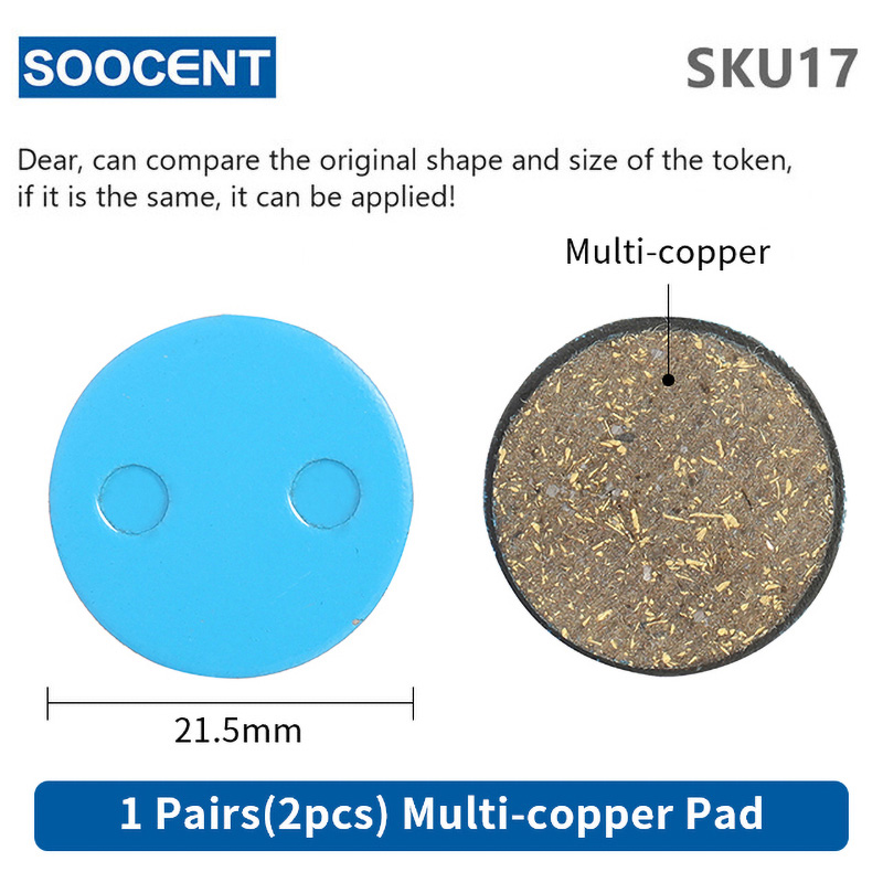 1 pares Semi-metal freno de disco de bicicleta de montaña MTB ciclismo pastillas de freno para bicicletas y accesorios moto-accesorios SHIMANO B01S SRAM M446 355: sku17