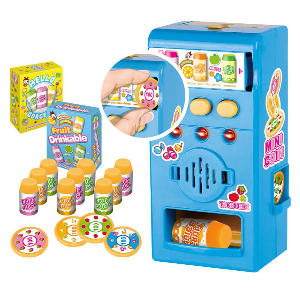 Børneautomat legetøj simuleret led lyd salgsautomat kit foregive leg uddannelse legetøj