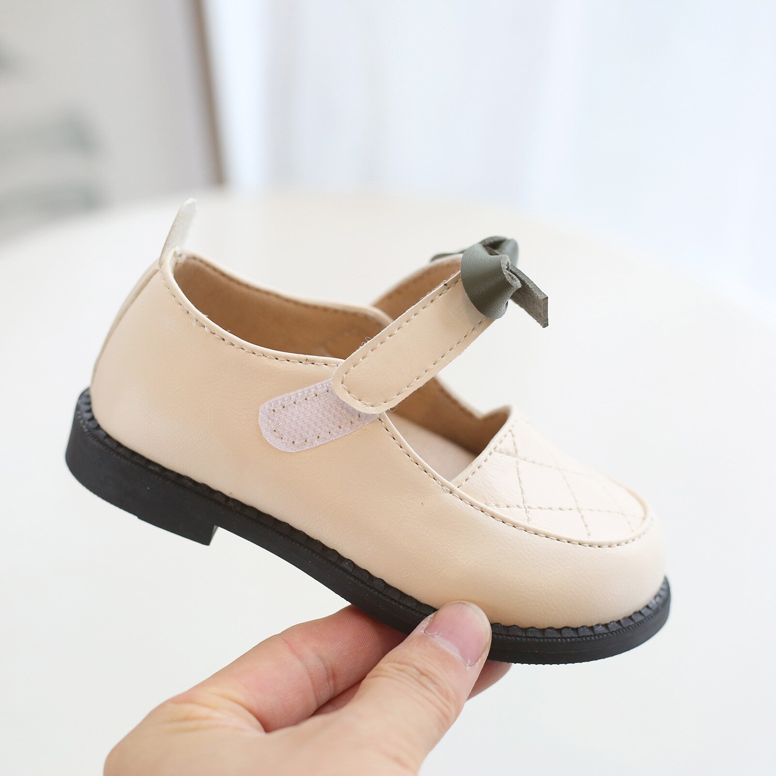 Koreaanse Stijl Kleine Enkele Schoenen Japanse Britse Stijl Kinderen College Boog Prinses Schoenen Dans Schoenen