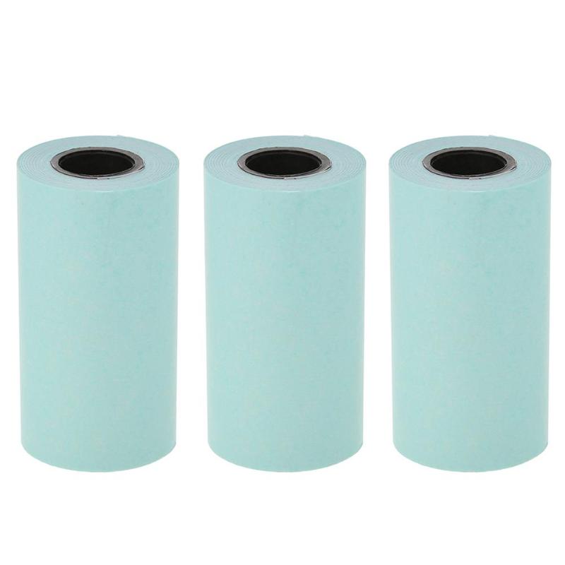 3 Rolls Printing Sticker Paper Thermal Adhesive Photo Paper for Mini Pocket Photo Printer Paperang P1 P2 Bill Receipt Papers