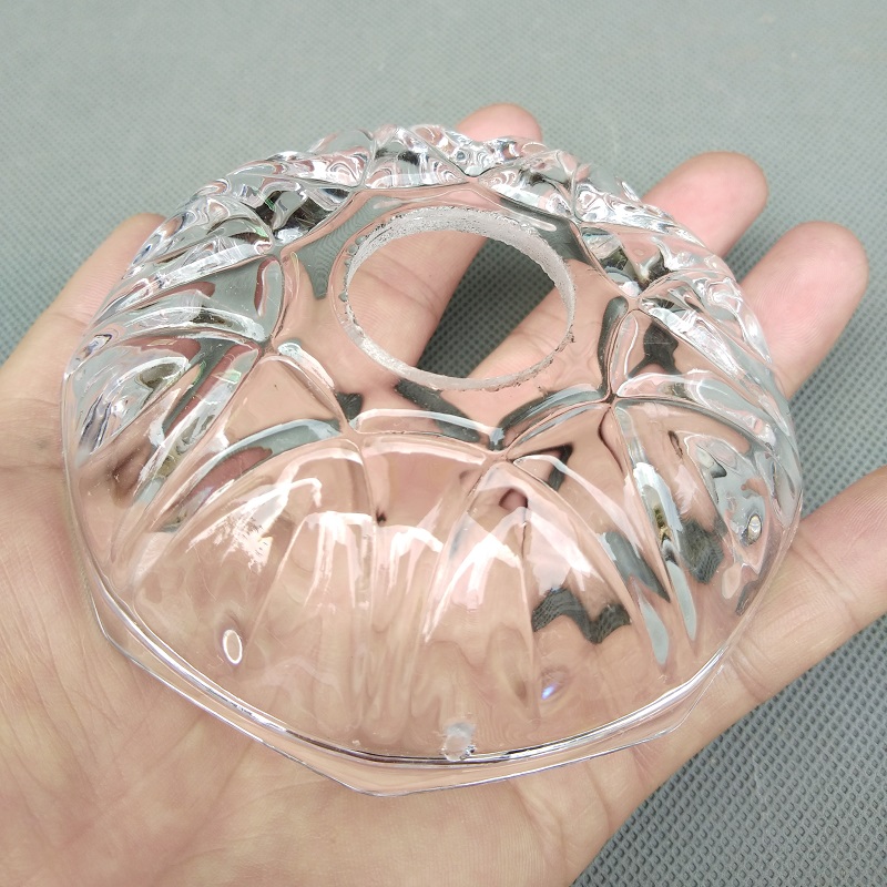 2 pièces cristal lampe fleur verre bol Dia100mm, Bobeche, bougeoir, décoration de mariage, plateau de lustre, accessoires de lumière