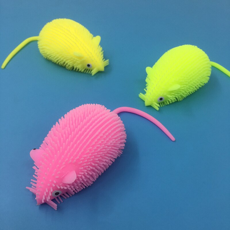 2pcs Mouse Squishy Toy Slow Rebound Anti Stress Mesh Face Reliever Flour Ball Mood Squeeze Relief Healthy Toy Vent Decompression