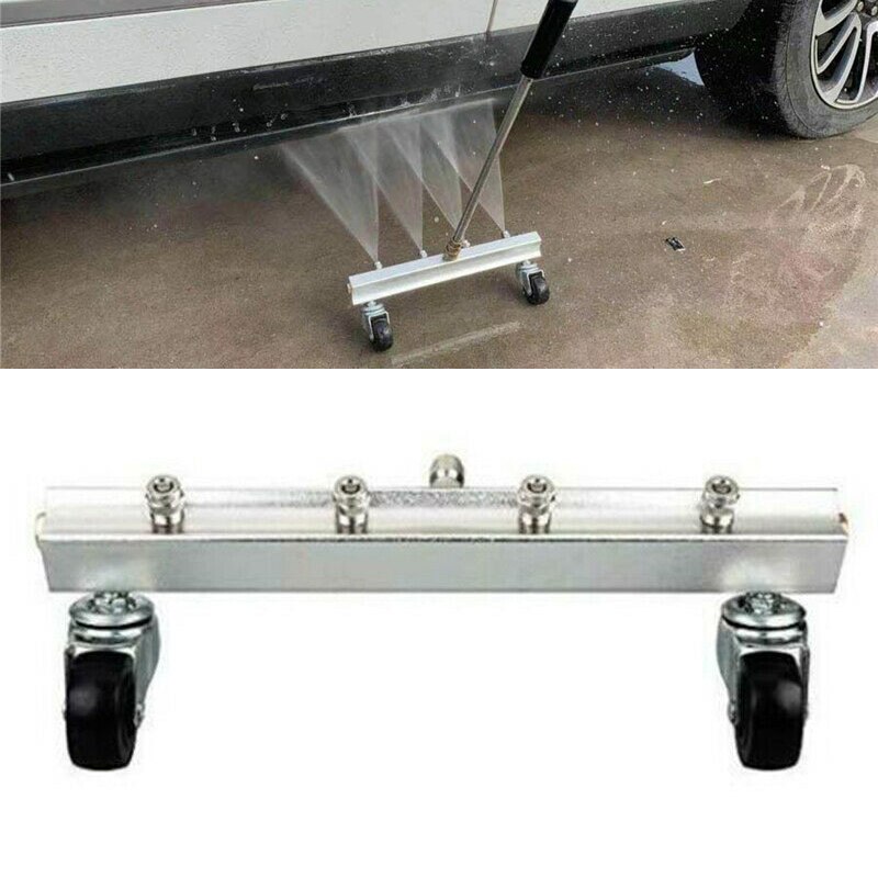 Kit d'outils de lavage de voiture à 4 buses de lavage à haute pression sous le châssis, Spray d'eau, nettoyage du balai de voiture: up