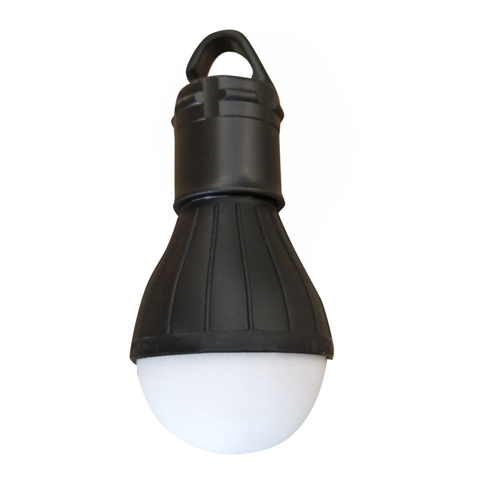 LED Camping Lamp Outdoor Emergency Lamp LED Camping Hik Tent Fishing Lantern Hanging Hook Flashlight Light Black 2.26