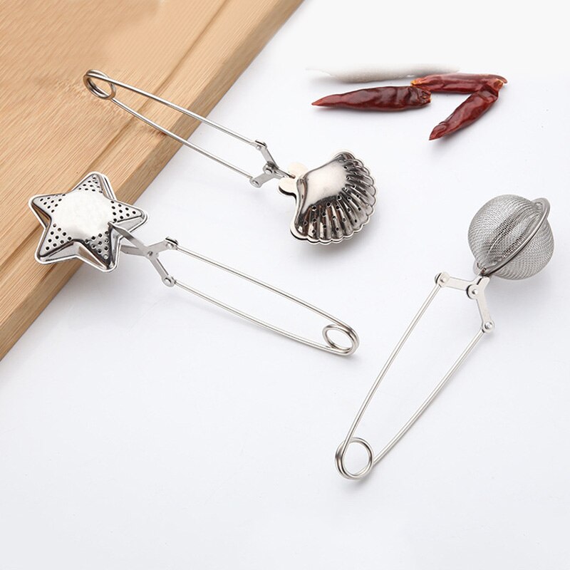 Stainless Steel Tea Infuser Mesh Reusable Tea Bag Tea Filter Tea Strainer Mug Teapot Spice Container in Soup Kitchen Gadgets