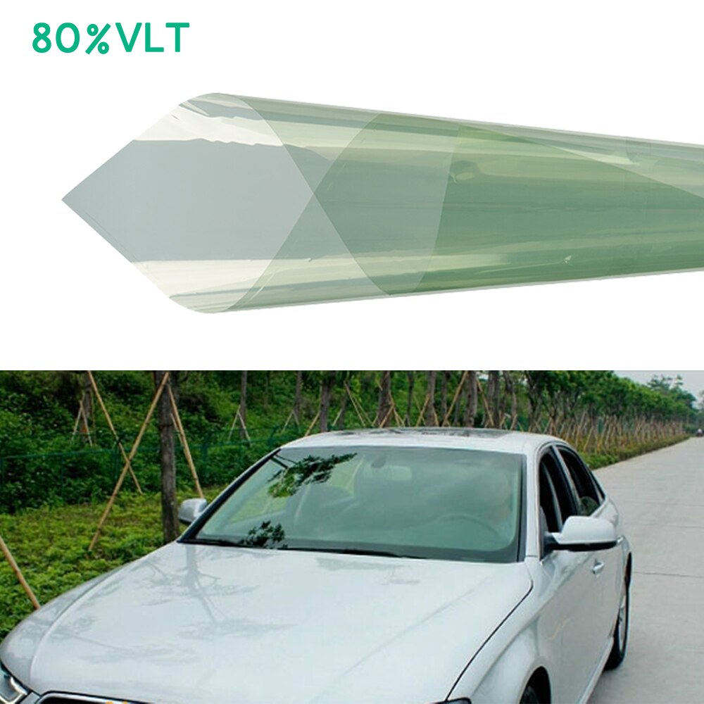 Grøn 80%  vlt forrude forrude tonet solbeskyttelsesfilm folier bil auto hus 76cm x 1.5m