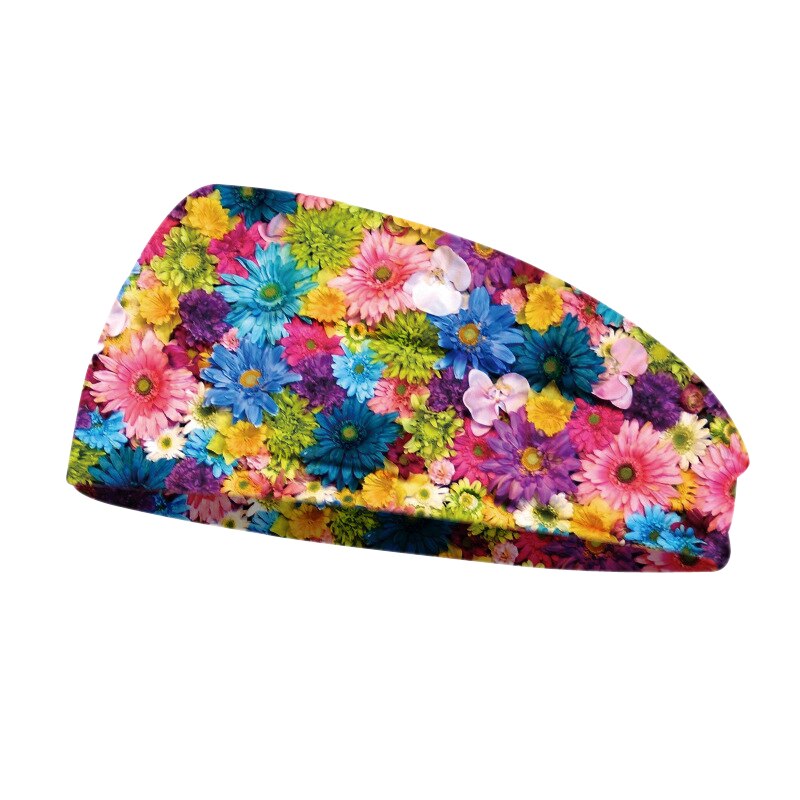 Boemia Grande Trecho de Algodão Estampas Florais Das Mulheres Headbands faixas de Cabelo Elásticos Para Mulheres Turbante Headwrap Headwear Hairbands Meninas